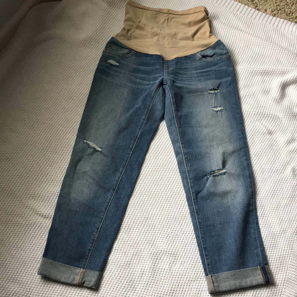 A Pea in the Pod maternity cropped jeans